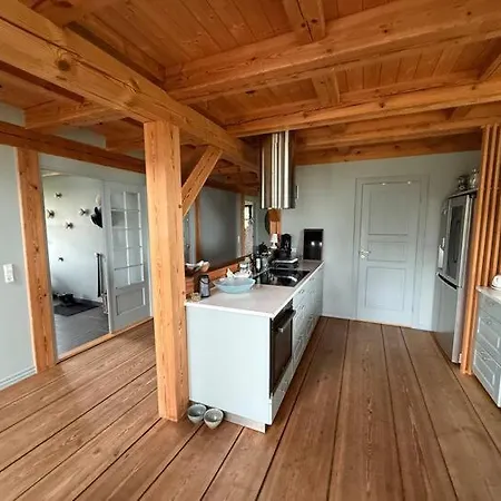 Log House With Views Of Sea Fjord And Semesterbostad *
