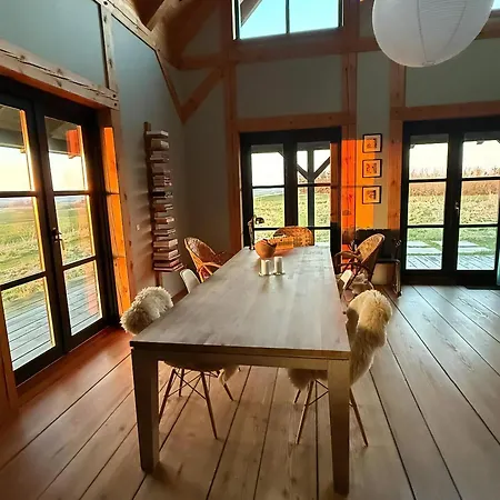 Semesterbostad Log House With Views Of Sea Fjord And